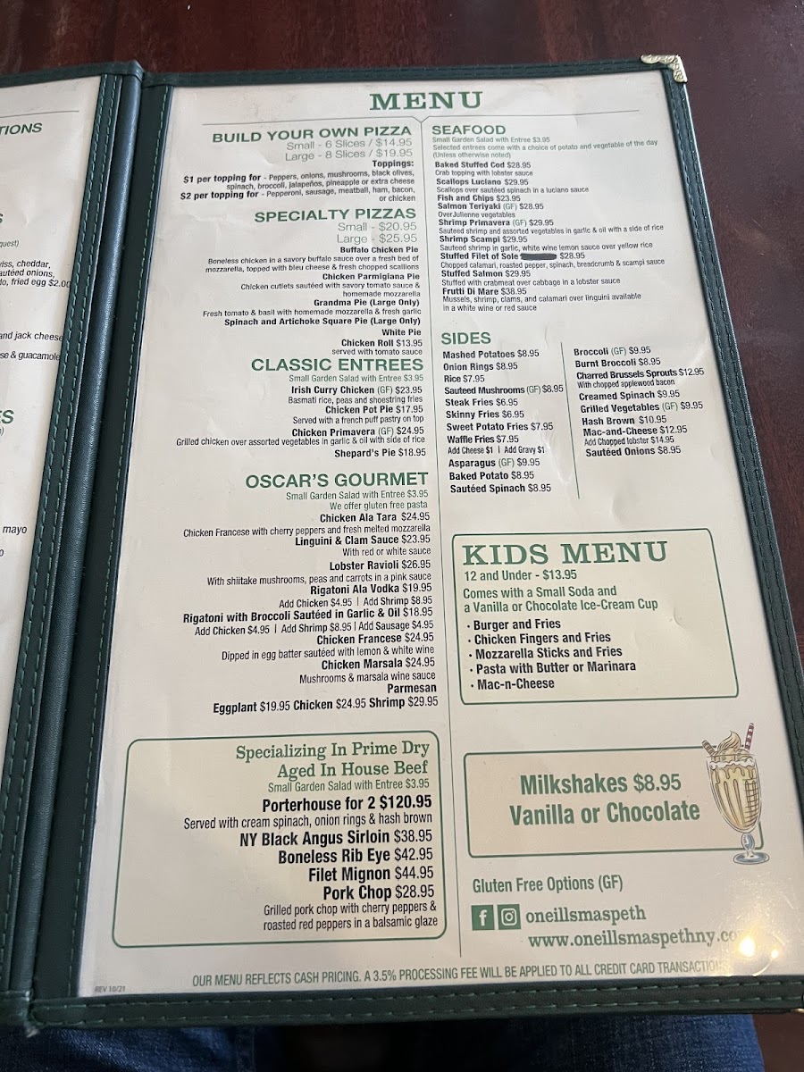 O'Neill's Maspeth Menu - Image 2