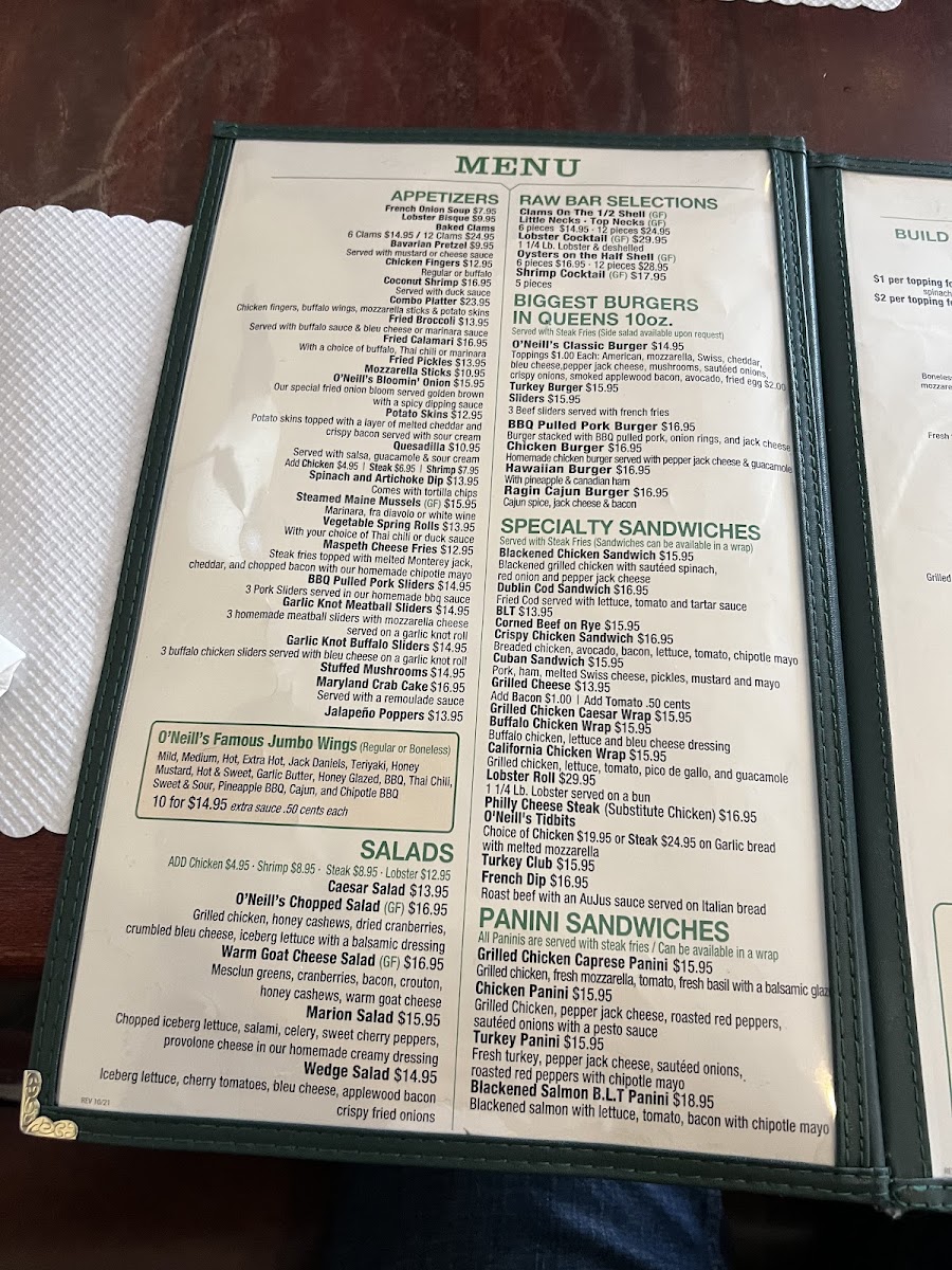 O'Neill's Maspeth Menu - Image 3