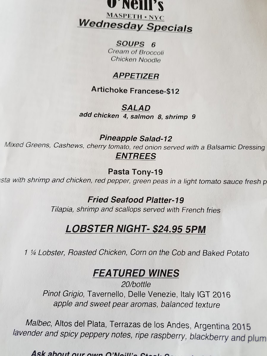 O'Neill's Maspeth Menu - Image 5
